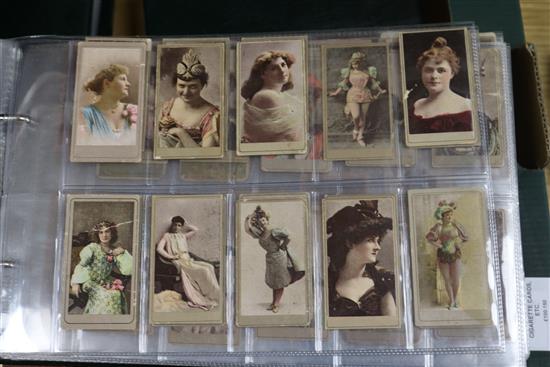 Five albums of USA cigarette cards, etc